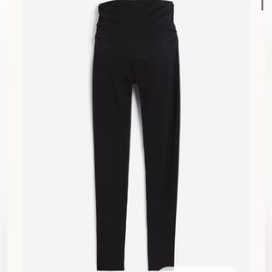 H&M BLACK FULL LENGTH MAMA MATERNITY LEGGINGS SIZE MEDIUM